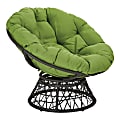 Office Star™ Papasan Chair, Green/Black 1 thumbnail image