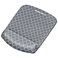 Fellowes® PlushTouch™ Mouse Pad With Wrist Rest, Lattice Pattern, Gray/White