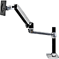 Ergotron LX - Mounting kit (desk clamp mount, extender arm, grommet-mount base, monitor arm, tall pole) - for LCD display - polished aluminum - screen size: up to 34"