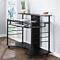 Realspace® 47"W Mobile Tech Desk Workstation, 36-1/16"H x 47-1/4"W x 26"D, Black 1 thumbnail image