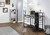 Realspace 47 W Mobile Tech Desk Workstation 36 116 H x 47 14 W x