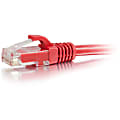 C2G-5ft Cat6 Snagless Crossover Unshielded (UTP) Network Patch Cable - Red - Category 6  - 31381 1 thumbnail image