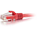 C2G-5ft Cat6 Snagless Crossover Unshielded (UTP) Network Patch Cable - Red - Category 6 for Network Device - RJ-45 Male - RJ-45 Male - Crossover - 5ft - Red