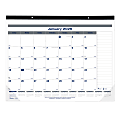 2026 Blueline Net Zero Carbon Monthly Desk Pad Calendar, 22" x 17", 50% Recycled, Blue/White, January To December, C177847 1 thumbnail image