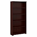 Bush Business Furniture Cabot 67"H 5-Shelf Bookcase, Harvest Cherry, Standard Delivery 1 thumbnail image