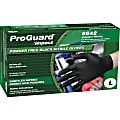 Impact ProGuard Disposable Nitrile Gloves, Powder-Free, Black, Large, Box Of 100