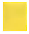 Office Depot® Brand School-Grade 2-Pocket Poly Folder, Letter Size, Yellow 1 thumbnail image