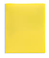 Office Depot® Brand School-Grade 2-Pocket Poly Folder, Letter Size, Yellow