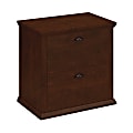 Bush Business Furniture Yorktown 31"W x 20"D Lateral 2-Drawer File Cabinet, Antique Cherry, Standard Delivery