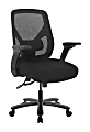 Realspace® MFTC 400 Big & Tall Ergonomic Mesh/Fabric High-Back Chair with Flip-Up Armrests, Black/Black, BIFMA Compliant 1 thumbnail image