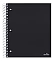 Office Depot® Brand Stellar Poly Notebook, 8-1/2" x 11", 5 Subject, College Ruled, 200 Sheets, Black