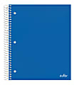 Office Depot® Brand Stellar Poly Notebook, 8-1/2" x 11", 5 Subject, College Ruled, 200 Sheets, Blue