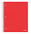 Office Depot® Brand Stellar Poly Notebook, 8-1/2" x 11", 5 Subject, College Ruled, 200 Sheets, Red 1 thumbnail image