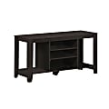 Monarch Specialties Ezra TV Stand, 24-1/4"H x 47-3/4"W x 17-1/4"D, Cappuccino