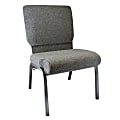 Flash Furniture Advantage Church Chair, Charcoal Gray/Silver Vein