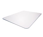 Mammoth Office Products Heavy-Duty Chair Mat For Hard Floors And Carpets, 46"W x 60"D, Clear