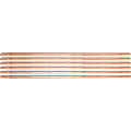 Ettore Floor Squeegee Wooden Pole Handle - 54" Length - 1" Diameter - Natural - Wood - 6 / Carton