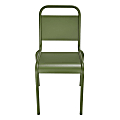 Eurostyle Otis Outdoor Furniture Aluminum Stackable Side Chairs, Dark Green, Set Of 2 Chairs 1 thumbnail image