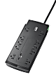 APC® Performance SurgeArrest 10-Outlet And 2-USB Surge Protector, 6' Cord, Black, P10U2 1 thumbnail image