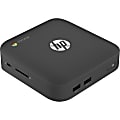 HP Chromebox Desktop Computer - Intel Core i7 i7-4600U Dual-core (2 Core) 2.10 GHz - 8 GB RAM DDR3L SDRAM - 16 GB Serial ATA/600 SSD - Mini PC - Black - Intel Chip - Chrome OS - Intel HD Graphics 4400 DDR3L SDRAM - IEEE 802.11b/g/n - 65 W 1 thumbnail image