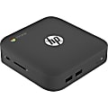 HP Chromebox Desktop Computer - Intel Core i7 i7-4600U Dual-core (2 Core) 2.10 GHz - 8 GB RAM DDR3L SDRAM - 16 GB Serial ATA/600 SSD - Mini PC - Black - Intel Chip - Chrome OS - Intel HD Graphics 4400 DDR3L SDRAM - IEEE 802.11b/g/n - 65 W