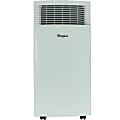Whirlpool Single-Exhaust Portable Air Conditioner With Remote, 10,000 BTU, 27 5/8"H x 13 13/16"W x 13"D, White