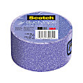 Scotch® Expressions Duct Tape, 3" Core, 1.88" x 8 Yd., Violet Purple Glitter