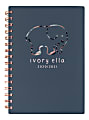 Cambridge® Ivory Ella Weekly/Monthly Academic Planner, 5-1/2" x 8-1/2", Navy, July 2020 To June 2021, 1380-200A