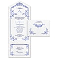 Custom Premium Wedding & Event Invitations, 6” x 15-3/8", Romantic Roses, Box Of 25 Cards