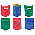 Learning Resources Mini Pockets, 4" x 6", Assorted Colors, Set Of 6