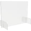 Lorell® Countertop Barrier, 23"H x 31"W x 14"D, Clear 1 thumbnail image
