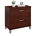 Bush Business Furniture Somerset 29-9/16"W x 21-13/16"D Lateral 2-Drawer File Cabinet, Hansen Cherry, Standard Delivery 1 thumbnail image