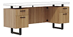 Safco Mirella 66"W Freestanding Credenza Desk Pedestal Base, Sand Dune 1 thumbnail image