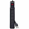 CyberPower CSB6012 Essential 6 - Outlet Surge with 1200 J - Clamping Voltage 800V, 12 ft, NEMA 5-15P, Straight, 15 Amp, EMI/RFI Filtration, Black, Lifetime Warranty