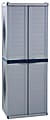 Rimax Large Storage Cabinet, 5 Shelves, Gray/Blue