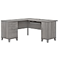 Bush Business Furniture Somerset 60"W L-Shaped Corner Desk, Platinum Gray, Standard Delivery