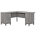 Bush Business Furniture Somerset 60"W L-Shaped Corner Desk, Platinum Gray, Standard Delivery 1 thumbnail image