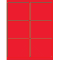 Office Depot® Brand Permanent Labels, LL180RD, Rectangle, 4" x 3 3/8", Fluorescent Red, Case Of 600 1 thumbnail image