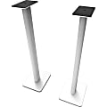 Kanto SP32PLW 32" Bookshelf Speaker Floor Stands, White - 32" Height x 8.90" Width x 10.60" Depth - Floor - Foam, Steel - White