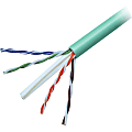 Belkin CAT6 Solid Bulk Cable, Plenum - 500 ft Category 6 Network Cable  - A7L704500GRNP 1 thumbnail image