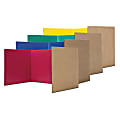 Flipside Products Corrugated Privacy Shield, 18" x 48", Assorted Colors, Pack Of 24