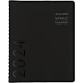 2024 AT-A-GLANCE® Contemporary Weekly/Monthly Planner, 8-1/4" x 11", Black, January To December 2024, 70950X05