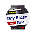 Scotch™ Dry Erase Tape, 1.88" x 5 Yd., White 1 thumbnail image