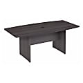 WorkPro Motiva Office Conference Table With Wood Base, 29”H x 72”W x 36”D, Storm Gray, Installation Included 1 thumbnail image