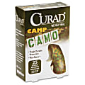 Curad Camo Fabric Adhesive Bandages - 0.75" x 3" - 24/Case - Camo Green