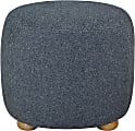 Lifestyle Solutions Gentry Ottoman, 19”H x 22”W x 22”D, Blue