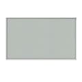 Ghent Aluminum Frame Vinyl Bulletin Board, 18" x 18", Silver, Satin Frame