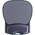 Compucessory Gel Wrist Rest with Mouse Pads - 8.70" x 10.20" x 1.20" Dimension - Charcoal - Gel, Lycra - 1 Pack