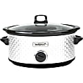 Brentwood Select SC-157W 7 Quart Slow Cooker, White - 270 W1.75 gal - White, Black, Pearl White 1 thumbnail image