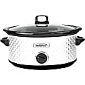 Brentwood Select SC-157W 7 Quart Slow Cooker, White - 270 W1.75 gal - White, Black